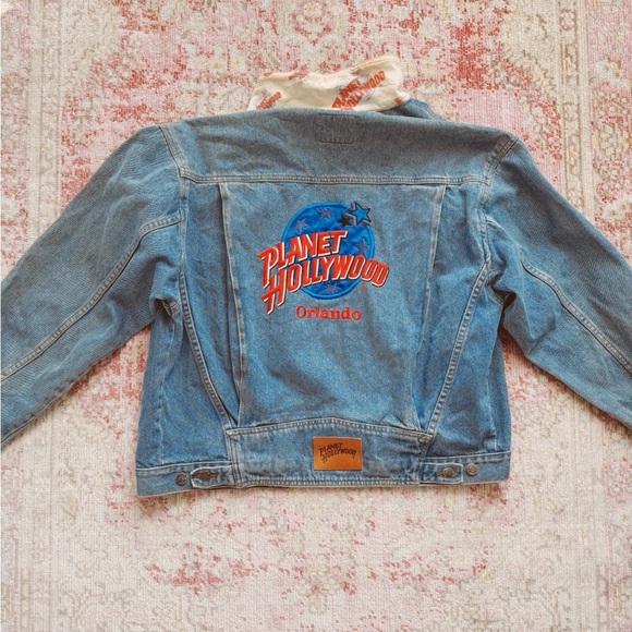 Planet Hollywood, Vintage Graphic Denim Jacket - Picture 2 of 4